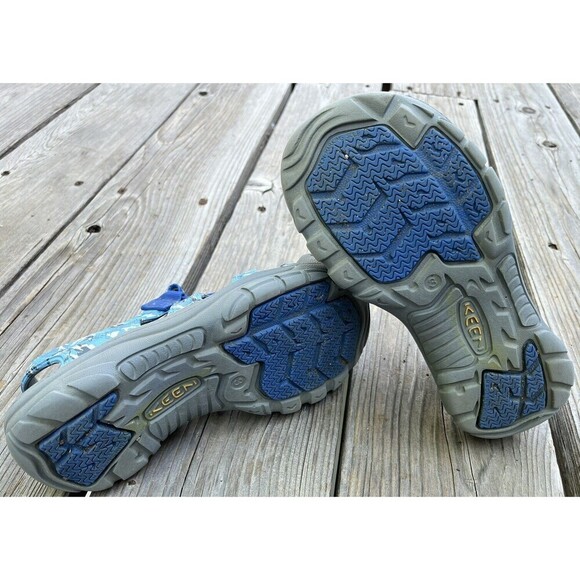 KEEN Youth Kid's 3 Rubber Sport Sandals - Blue Camo - Picture 10 of 11